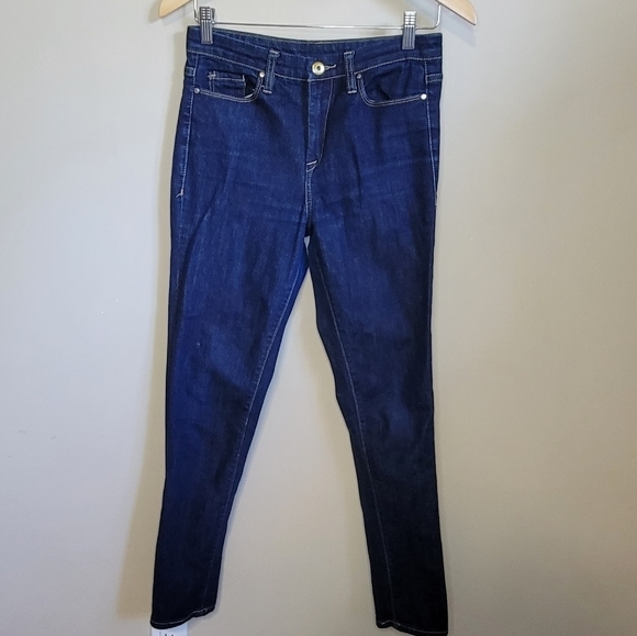 Ladies Women’s like NEW Blank NYC Dark Denim Stretch Hi Rise Jean Size 28 - Picture 2 of 12
